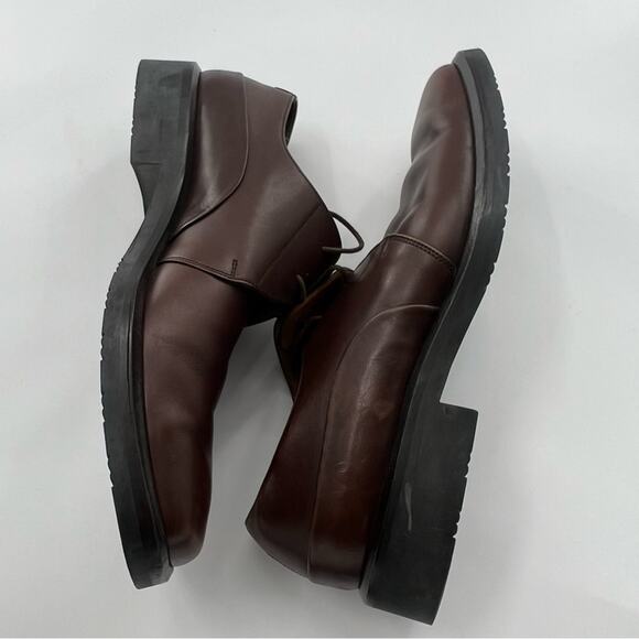 Bally Cosor Dark Brown Leather Square Toe Men’s Shoe Oxford Formal Made in Italy main image 7